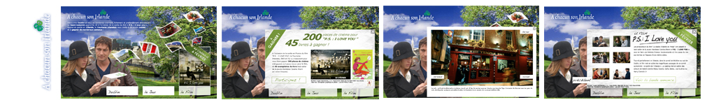 Ireland Tourism - module promotionnel réalisation 4 jours avec validation client + dispositif de tirage au sort
