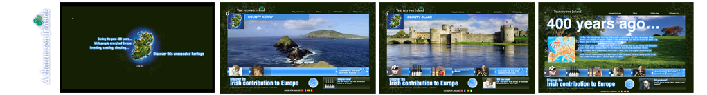 Ireland Tourism - module d'information, réalisation d'un module dynamique multi-langue avec une gestion régionale indépendante.