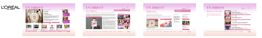 LOREAL site et catalogue annuel - pour TAGARO