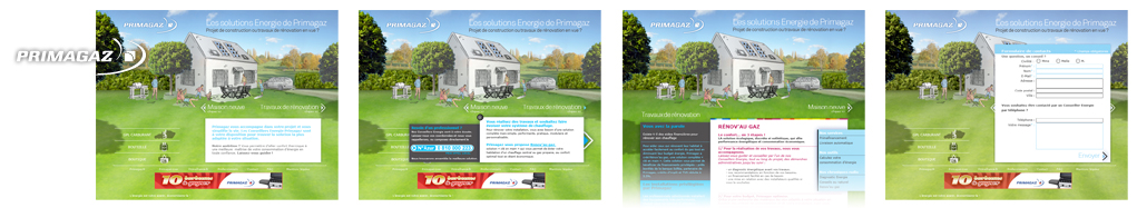 PRIMAGAZ - mini-site d'information produit